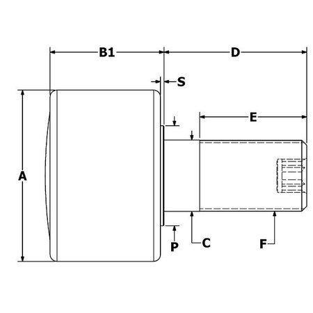 CARTER BEARINGS 2.25", Hi-Roller, Plain PHR-225-A